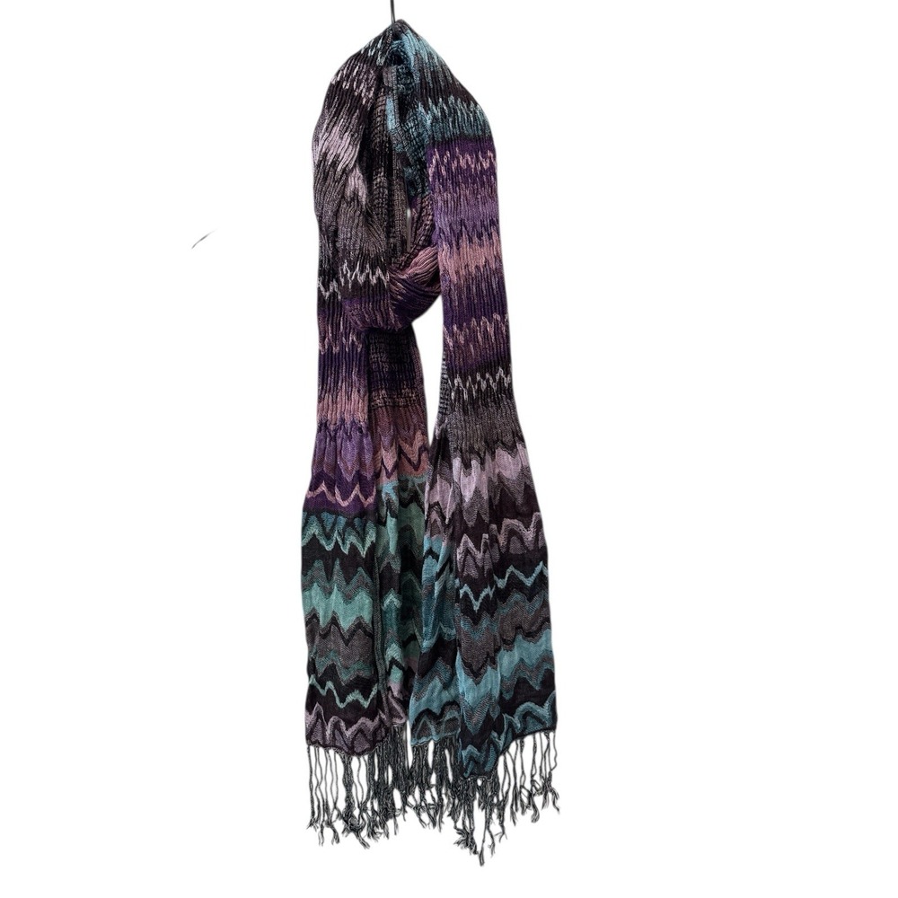 100% Pashmina‎ On Trend Modern Multicolored Scarf